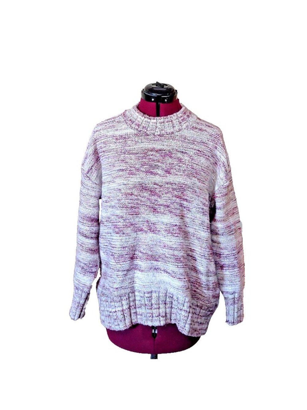 Old Navy Space Dye Sweater Women’s Medium Multicolor Cozy Oversized Knit